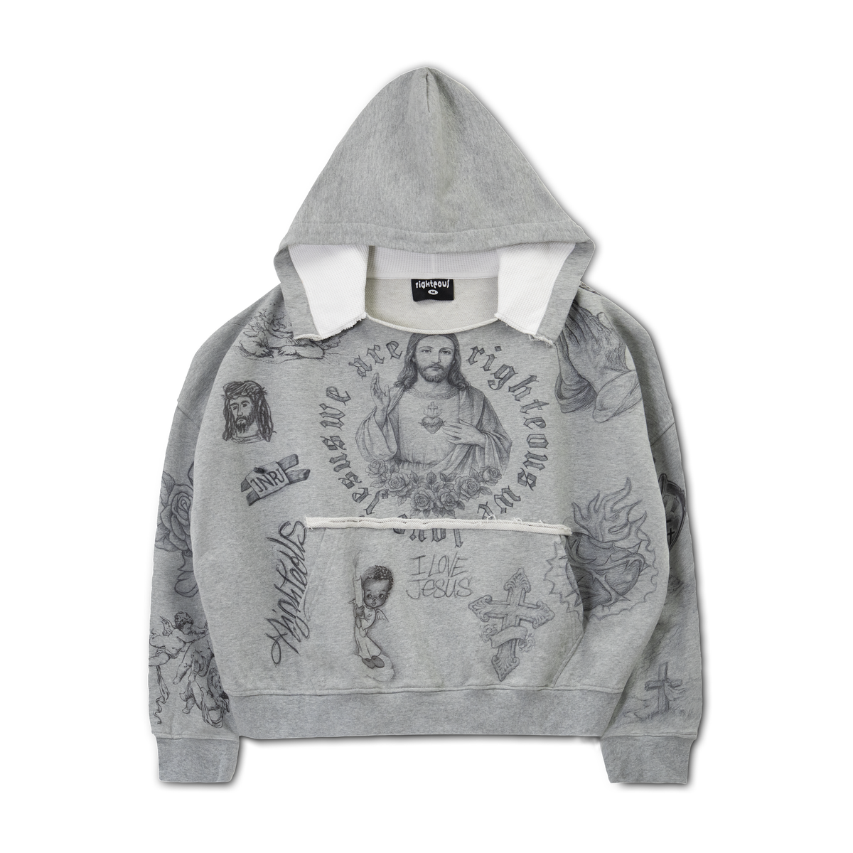 We Are Righteous God's Favorite Distressed Hoodie