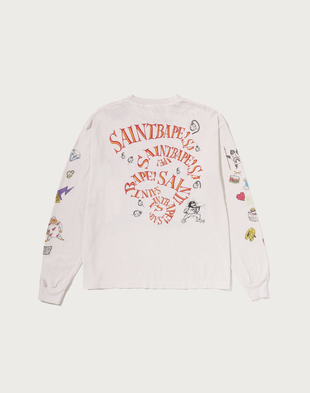 BAPE X SAINT MXXXXXX L/S TEE MENS