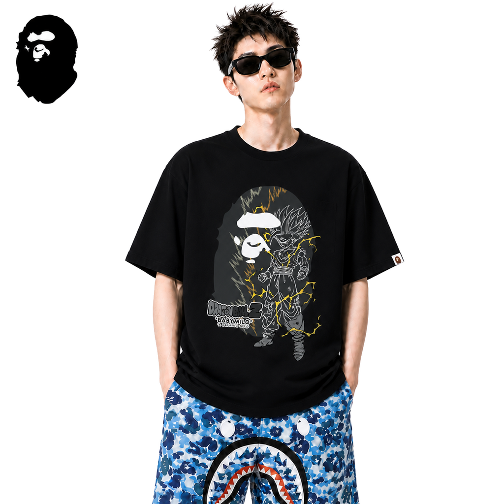 BAPE Dragon Ball Z Ape Head Men's Graphic T-Shirt - Black