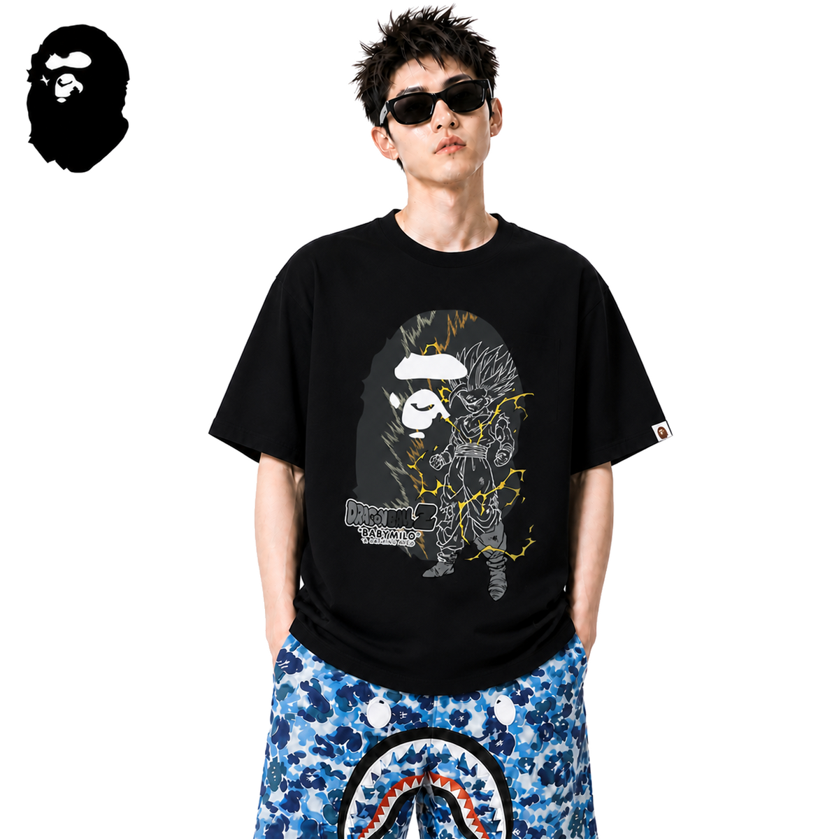 BAPE Dragon Ball Z Ape Head Men's Graphic T-Shirt - Black