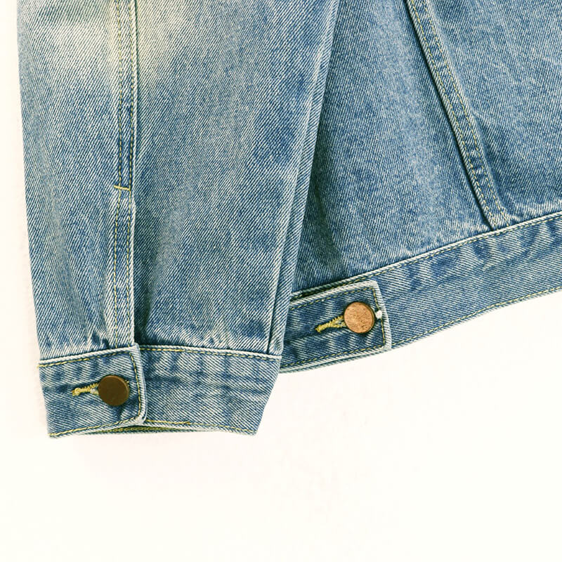 Palm Angels Men's Light Blue Logo Patches Denim Jacket