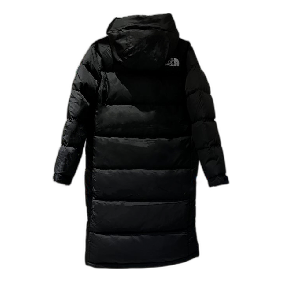 The North Face Hooded Long Puffer Coat – Black | Full-Length Winter Coverage