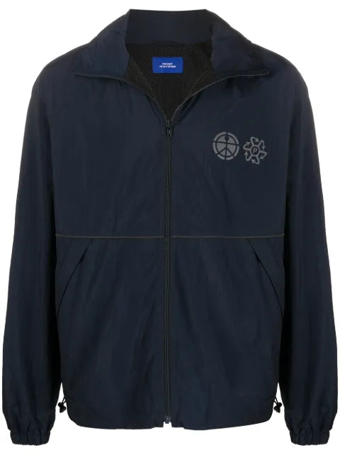 RASSVET zipped hooded track jacket