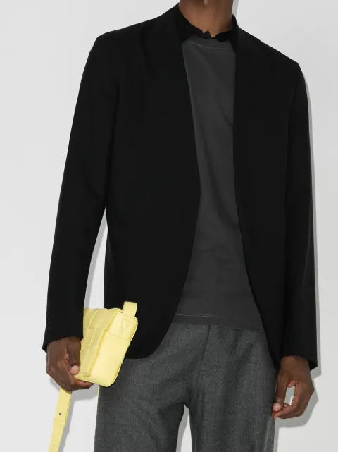 Maison Margiela collarless single-breasted blazer