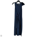 Dress Party Midi By Clothes Mentor In Navy, Size: L