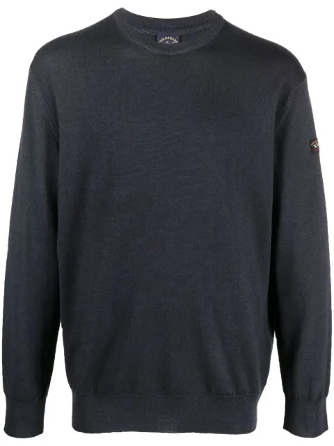 Paul & Shark round-neck virgin-wool jumper