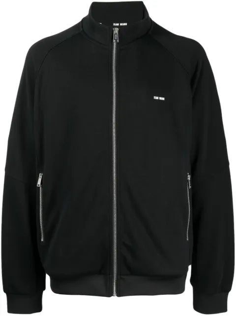 TEAM WANG design logo-embroidered track jacket