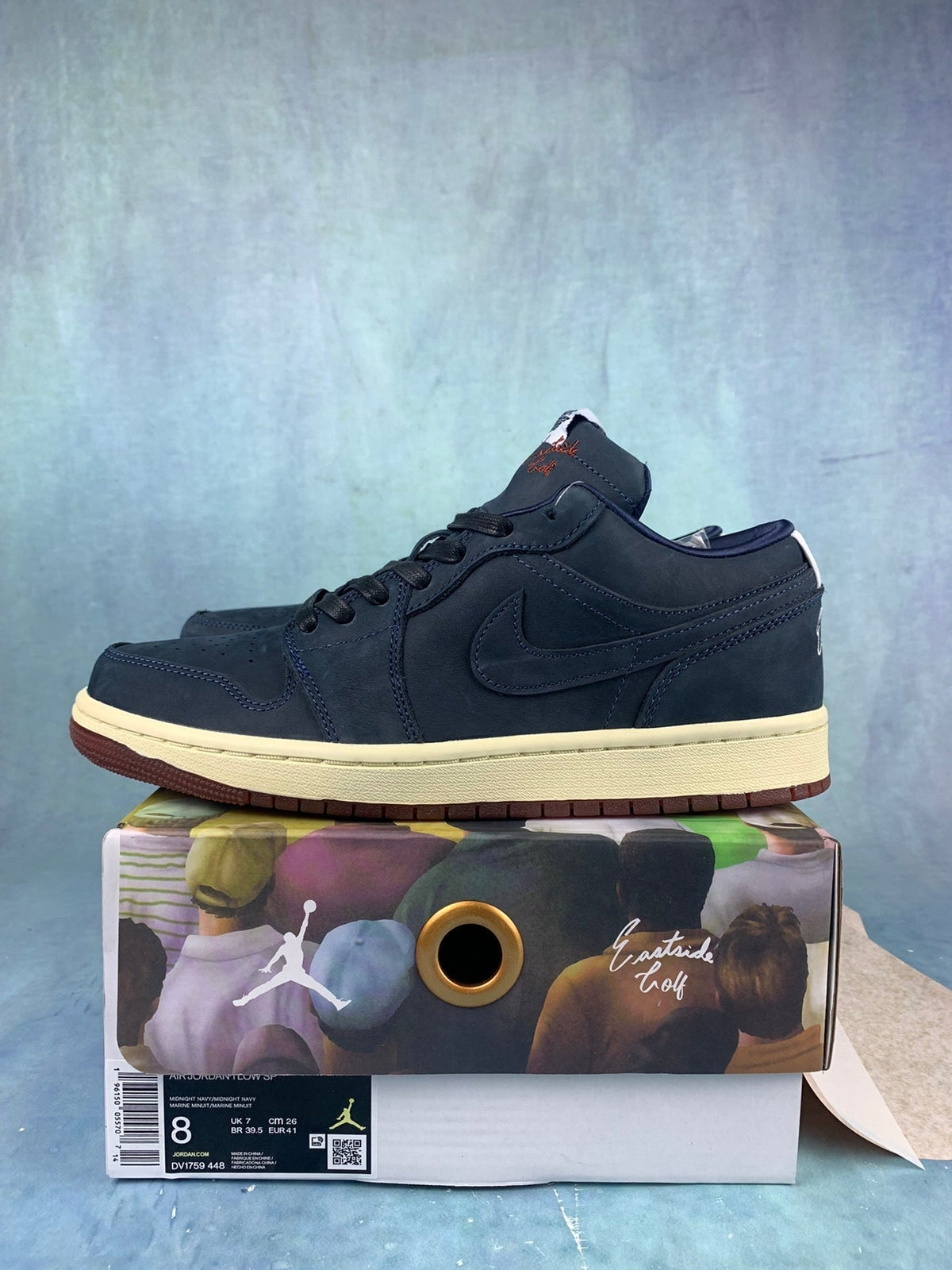 Air Jordan 1 Low Golf Black/Blue Unisex Sneakers DV1759-448