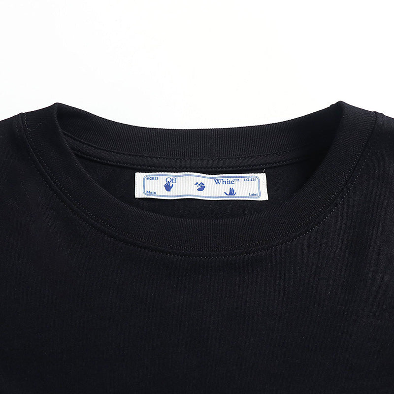 OFF-WHITE "Cut Here" Circle Graphic T-Shirt