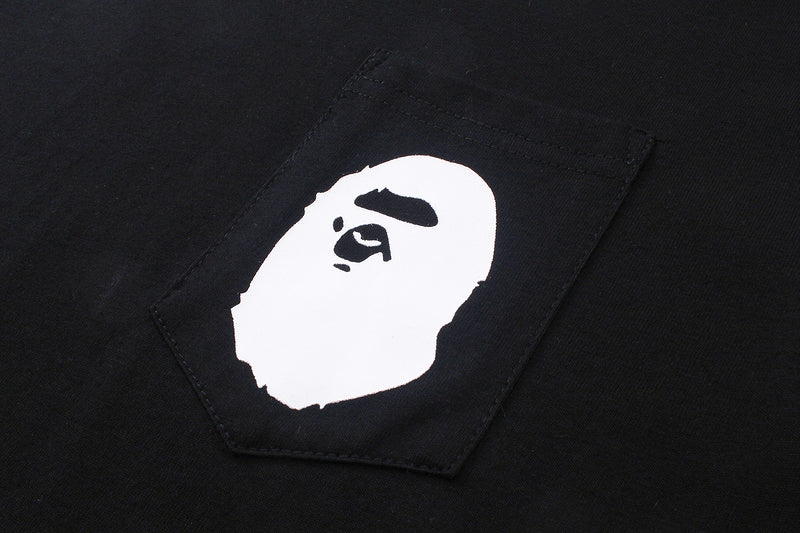 BAPE Big Ape Head Pocket Men's T-Shirt - Black