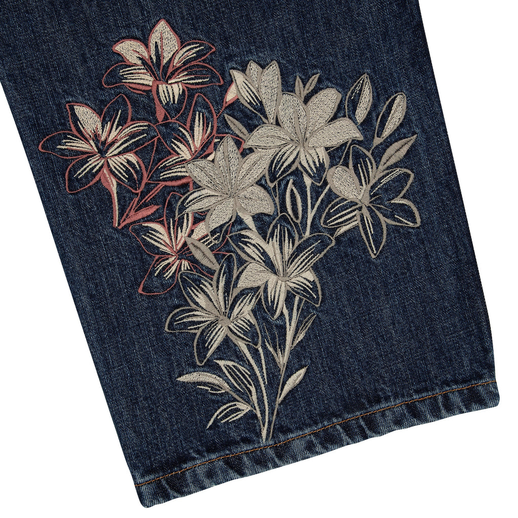 "yakuza" indigo washed Denim
