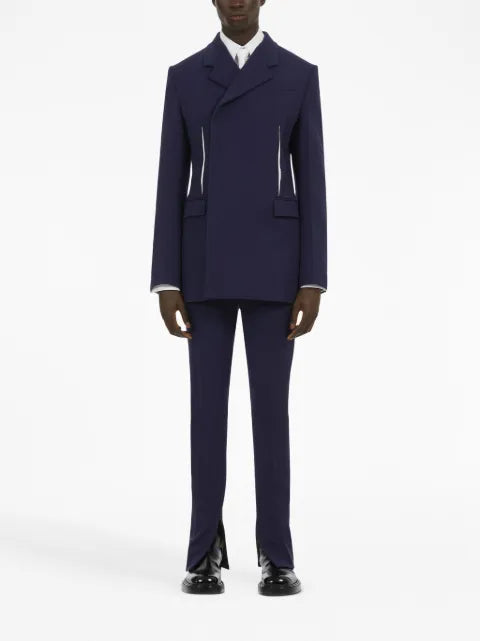 Ferragamo slit-detail double-breast jacket