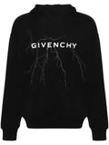 Givenchy hoodie in fleece with reflective artwork