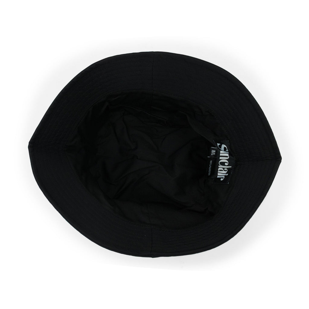 BLACK MESH POCKET BUCKET HAT