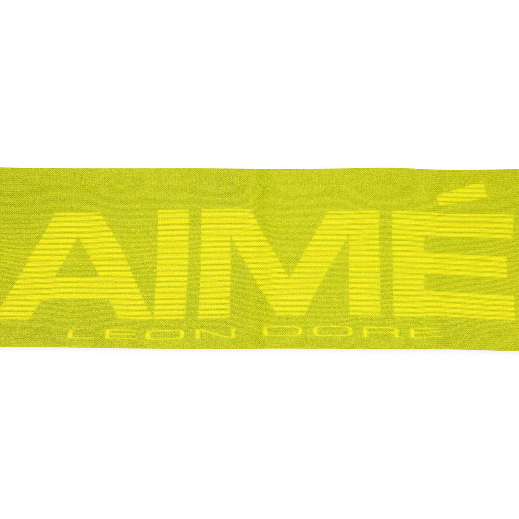 GREEN NEW BALANCE GEO PRINT WOOL SCARF