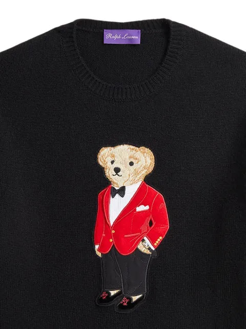 Ralph Lauren Purple Label Polo Bear-embroidered jumper