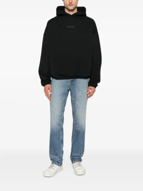 FEAR OF GOD ESSENTIALS logo-plaque hoodie