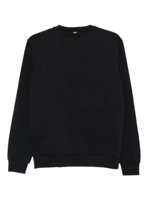 Herno logo-embroidered cotton sweatshirt