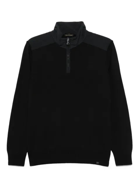 Paul & Shark high-neck wool half-zip sweater