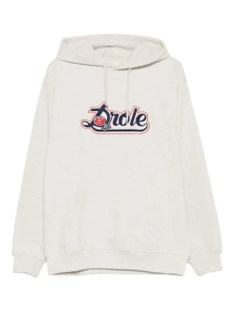 Drôle De Monsieur rose-embellished hoodie