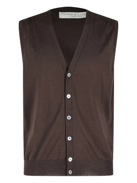 Filippo De Laurentiis buttoned sleeveless gilet