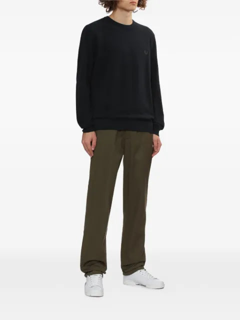Fred Perry logo crew-neck sweater