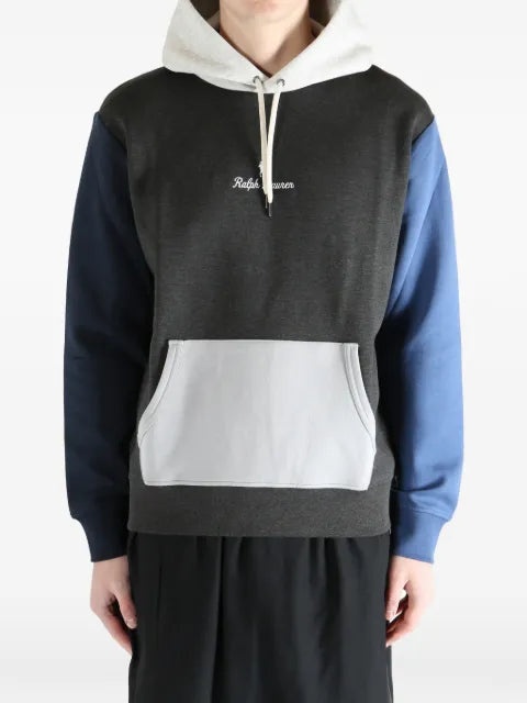 Polo Ralph Lauren colour-block logo-detail hoodie