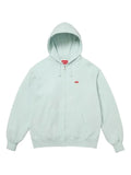 Supreme logo-patch zip-up hoodie