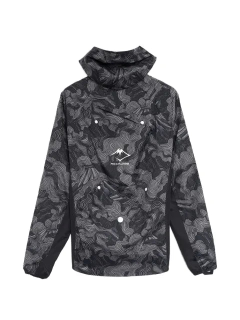 ASICS Fujitrail jacket with a graphic print