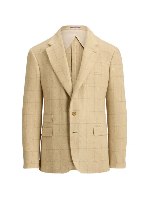 Ralph Lauren Purple Label check-pattern single-breasted blazer