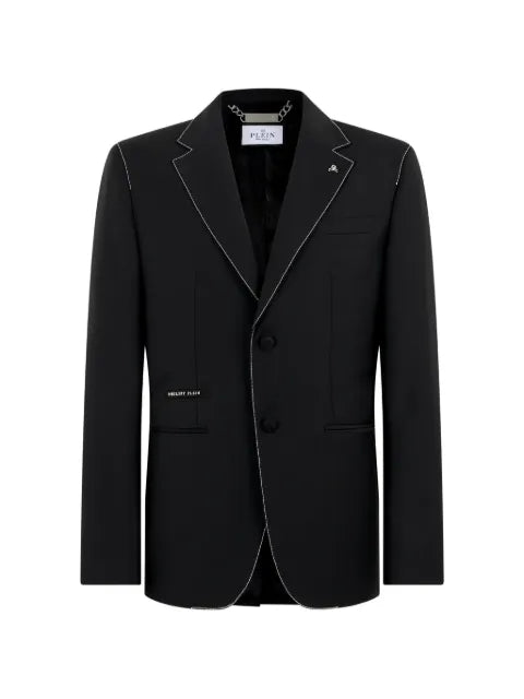 Philipp Plein blazer contrast stitching