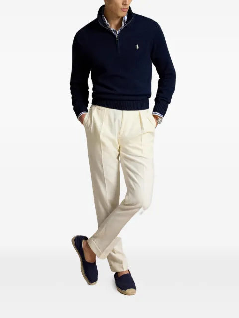 Polo Ralph Lauren quarter-zip Pony-motif sweater