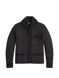 Ralph Lauren RRL shawl-lapel waffle-knit cardigan