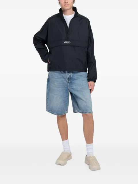 Stüssy logo-print quarter-zip jacket