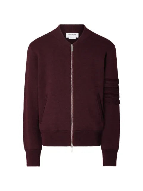 Thom Browne ottoman milano stitch 4-Bar bomber jacket