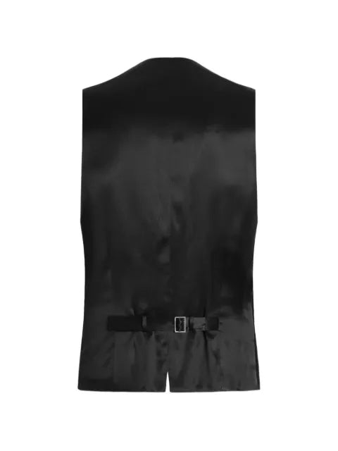 Dolce & Gabbana single-breasted striped wool-jacquard waistcoat