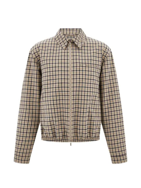 Ferragamo check bomber jacket
