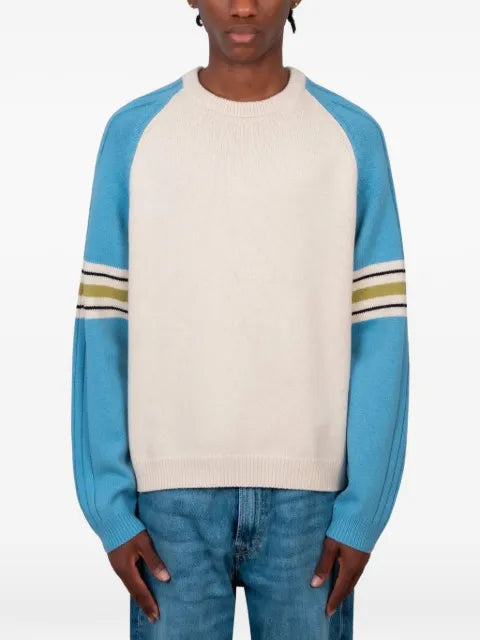 Stüssy logo-print raglan-sleeve sweater