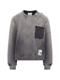 Maison MIHARA YASUHIRO sun-faded distressed sweater