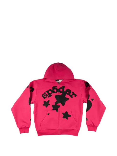 SP5DER Beluga zip-up hoodie