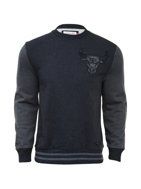 Mitchell & Ness Chicago Bulls leather-trim sweatshirt