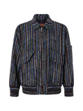 Missoni Zigzag-knit zip-up jacket
