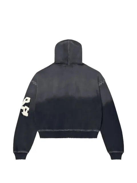 Vale logo-patch zip-up hoodie