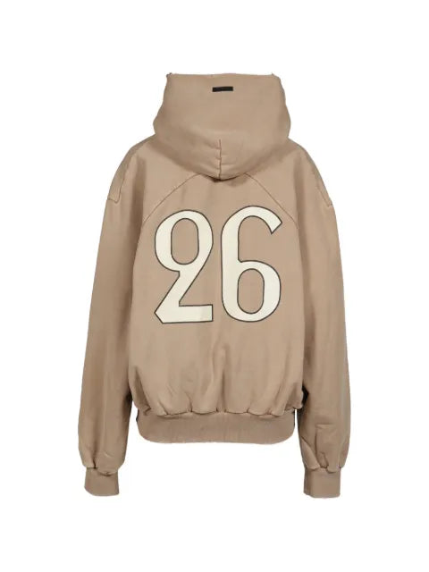 Fear Of God 26 Classic logo-patch distressed hoodie