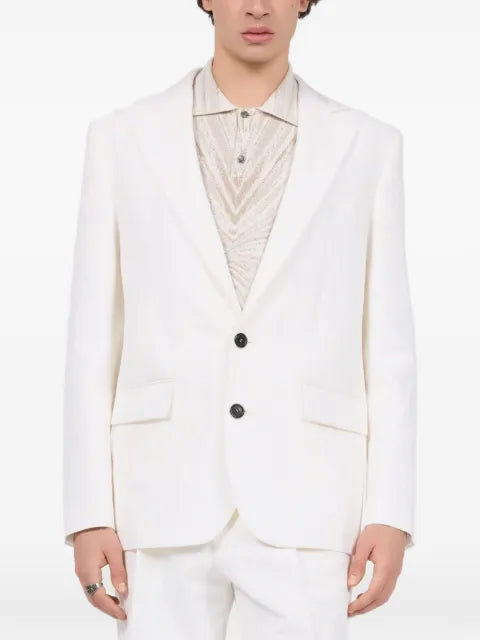 Roberto Cavalli single-breasted peaked-lapel blazer