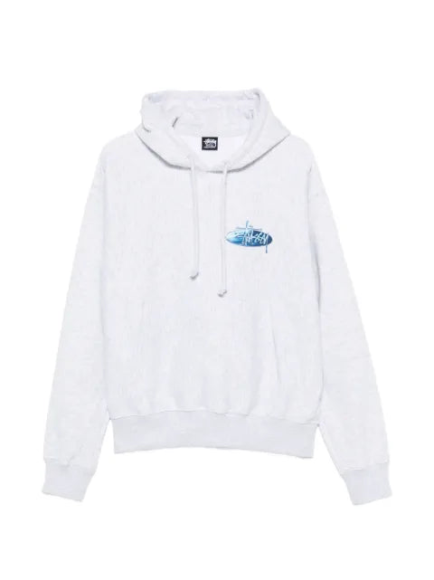 Stüssy logo-print drawstring hoodie