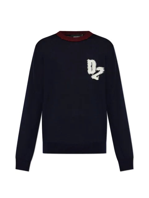 DSQUARED2 college wool pullover