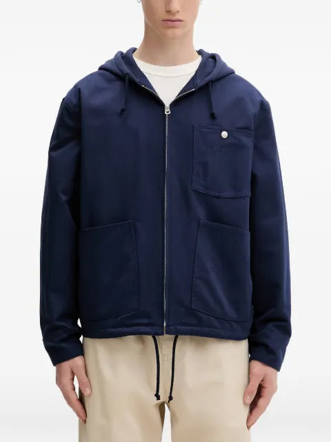 Kenzo logo-embroidered zip-up jacket