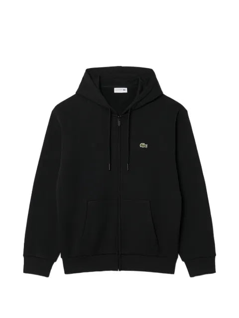 Lacoste black zip-up hoodie