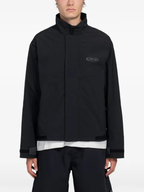 Stüssy MX logo-print high-neck jacket
